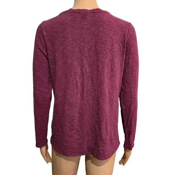 Christian Siriano Maroon Long Sleeve Top Large - Picture 4 of 7